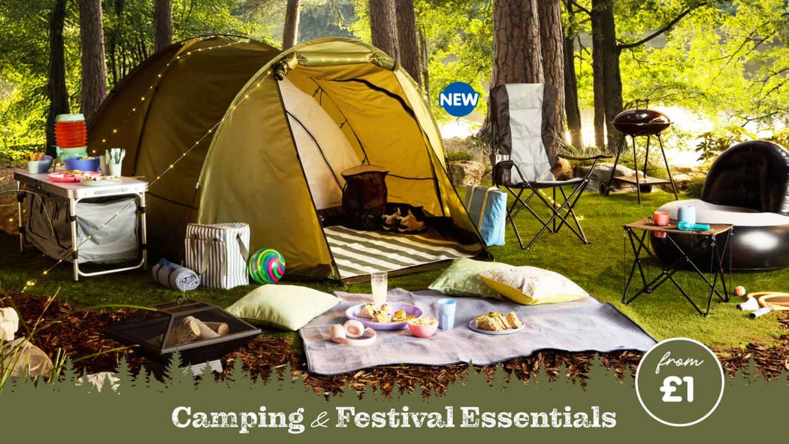 Camping at B&M.