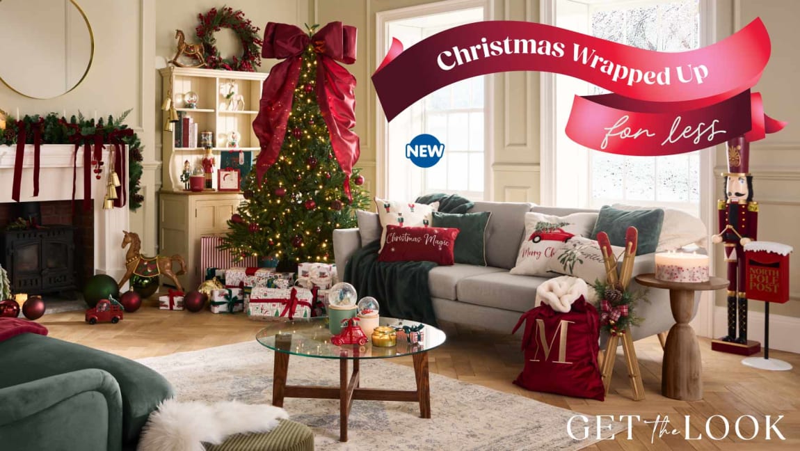 Christmas at B&M. Cat banner.