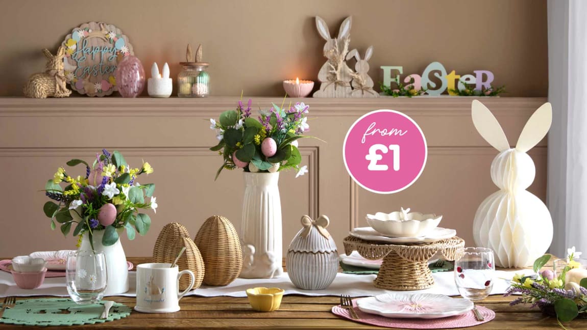 Save on Easter Decorations at B&M.