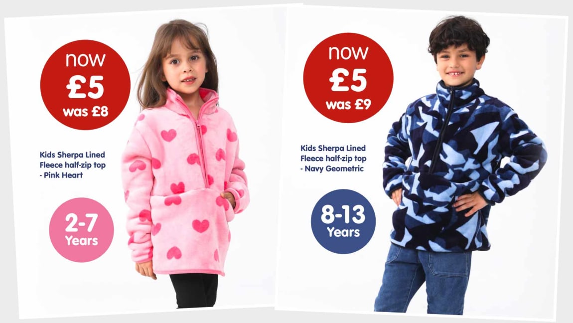 Fleece Reductions at B&M.