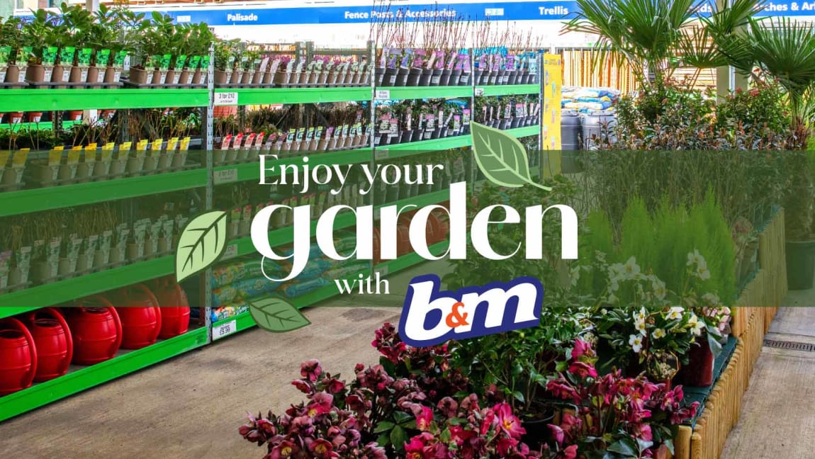 B&M Garden Centre Store.