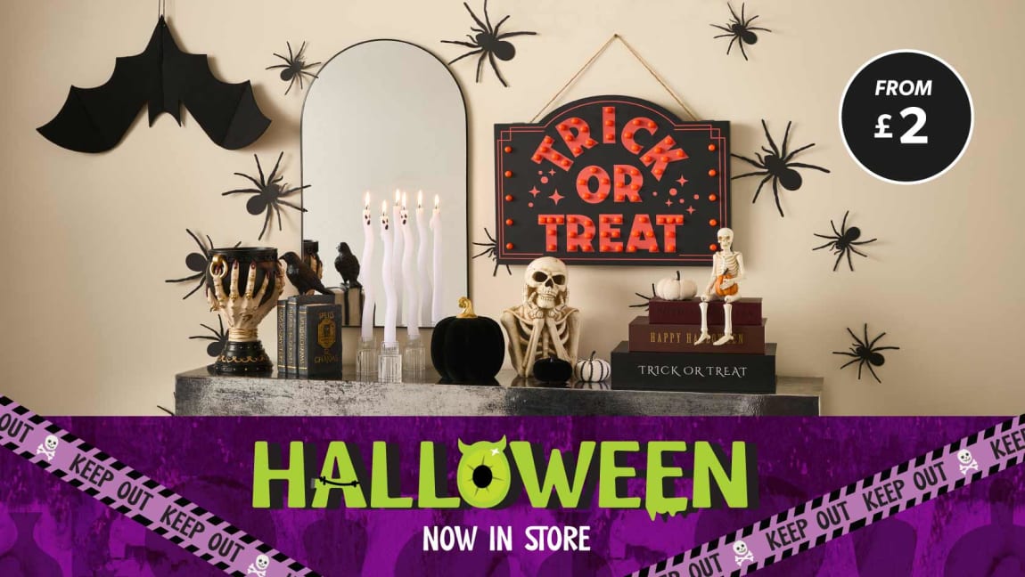 Halloween now in store at B&M.