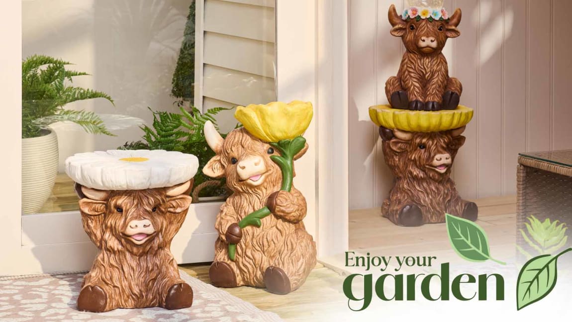 New Highland Cow range at B&M.