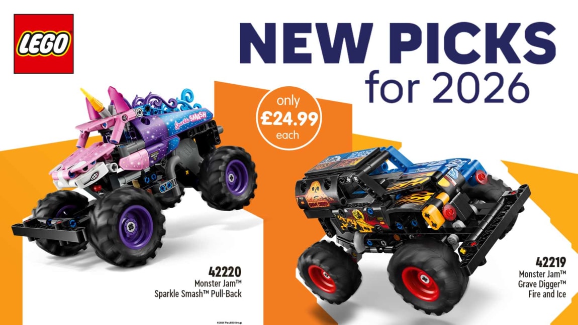 New LEGO at B&M. cat banner.