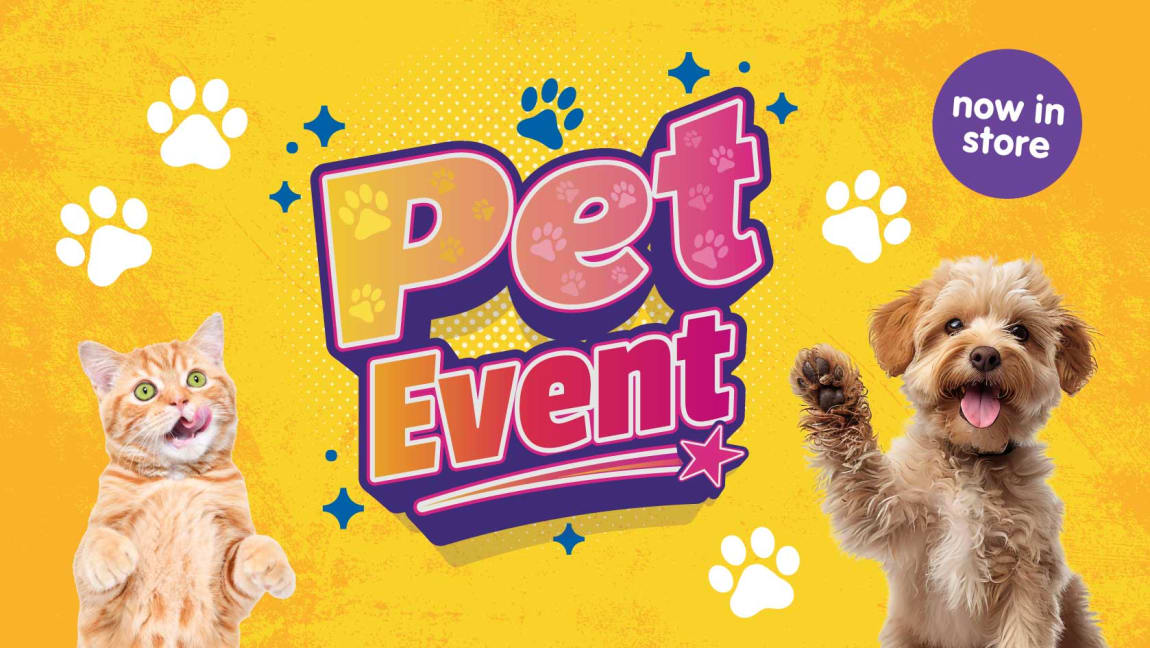 B&M Pet Event 2025. Cat banner