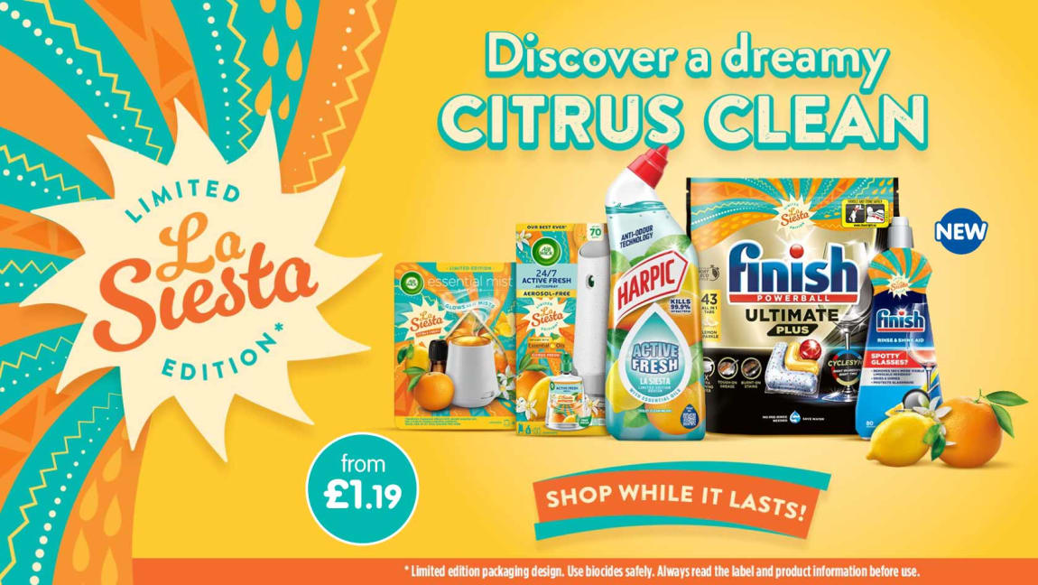Reckitt La Siesta Limited Edition range at B&M.