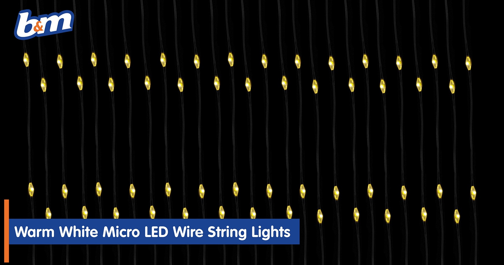 Mason & Jones Micro LED String Lights 200pk B&M