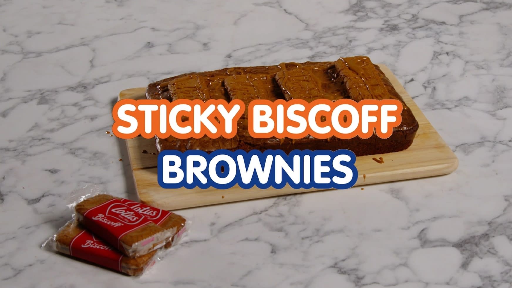 Recipe Sticky Biscoff Brownies B M Lifestyle