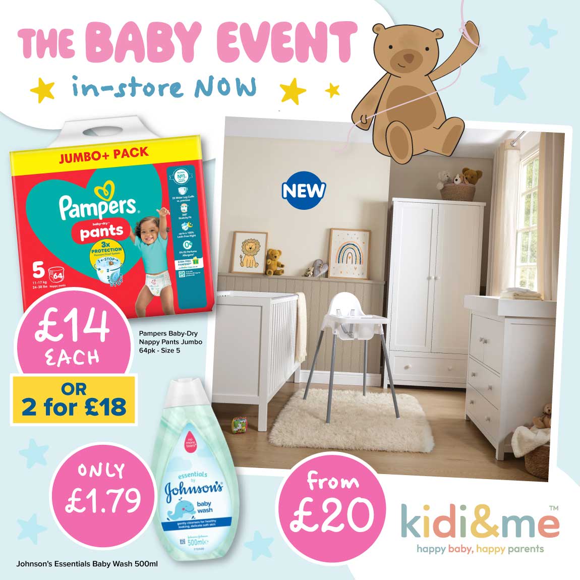 B&M baby event.