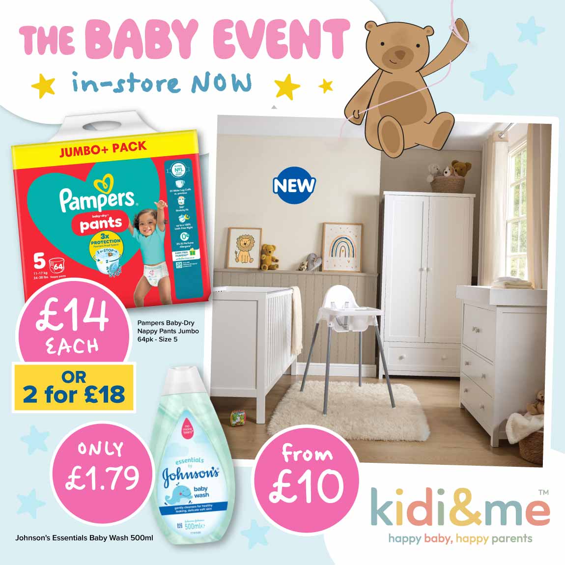 B&M baby event.