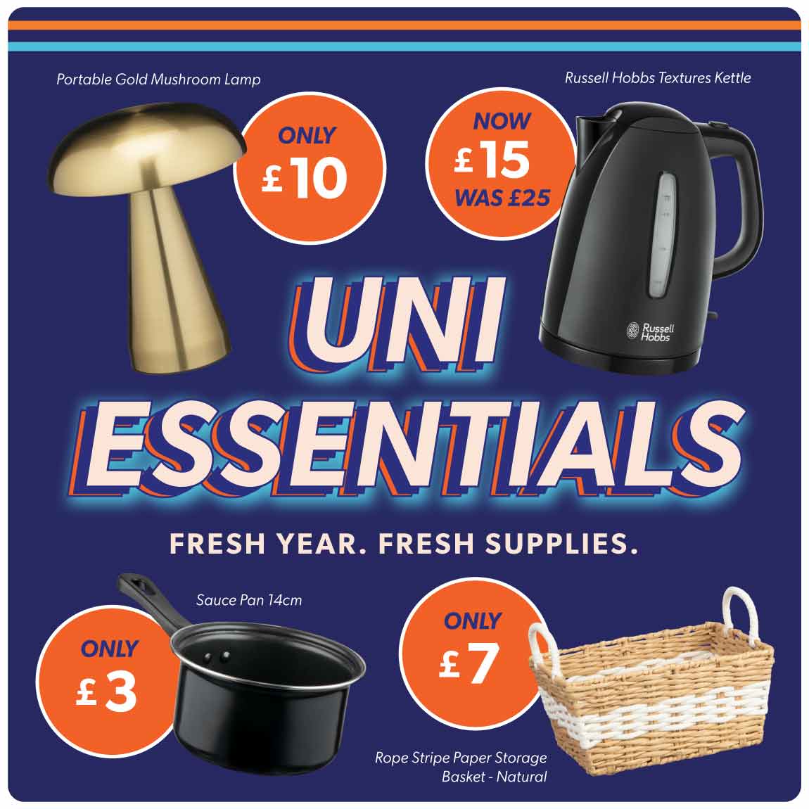 Save on Uni Essentials at B&M.