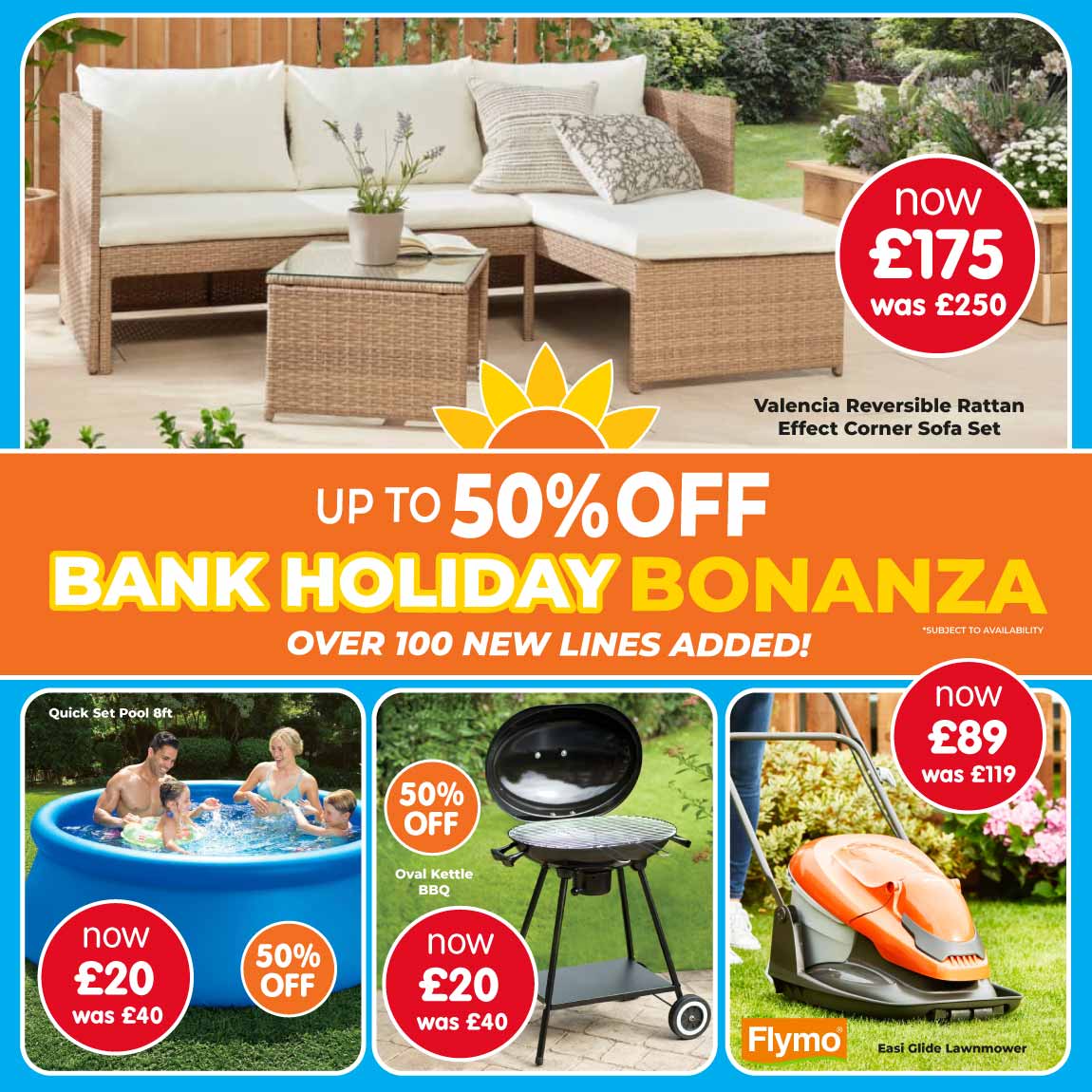 B&M Bank Holiday Bonanza.