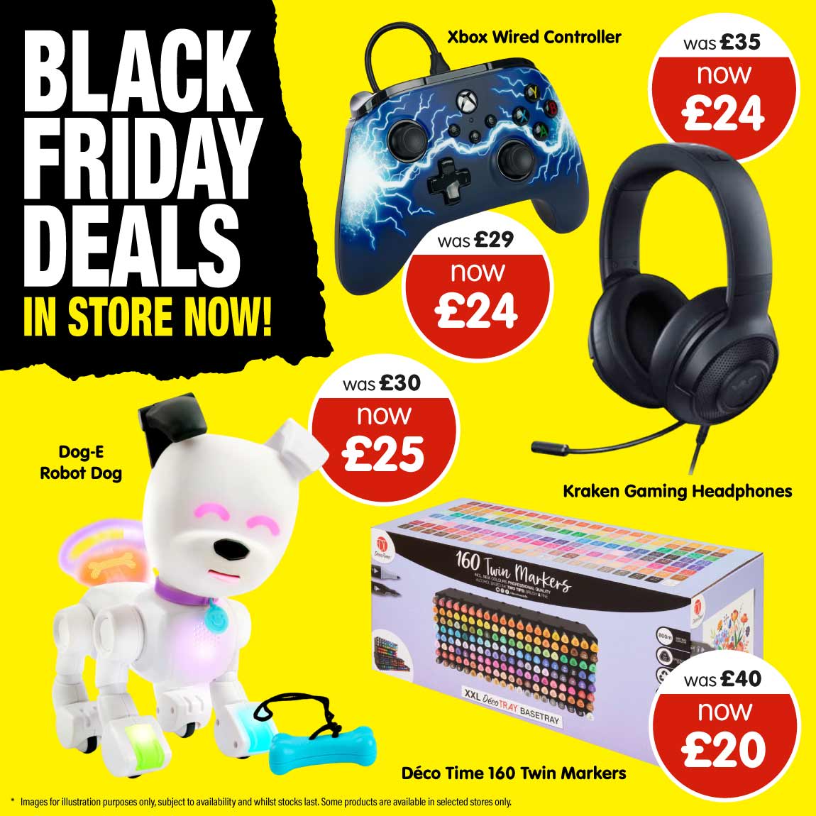 Black Friday Toys & Gaming offers at B&M. Main banner.