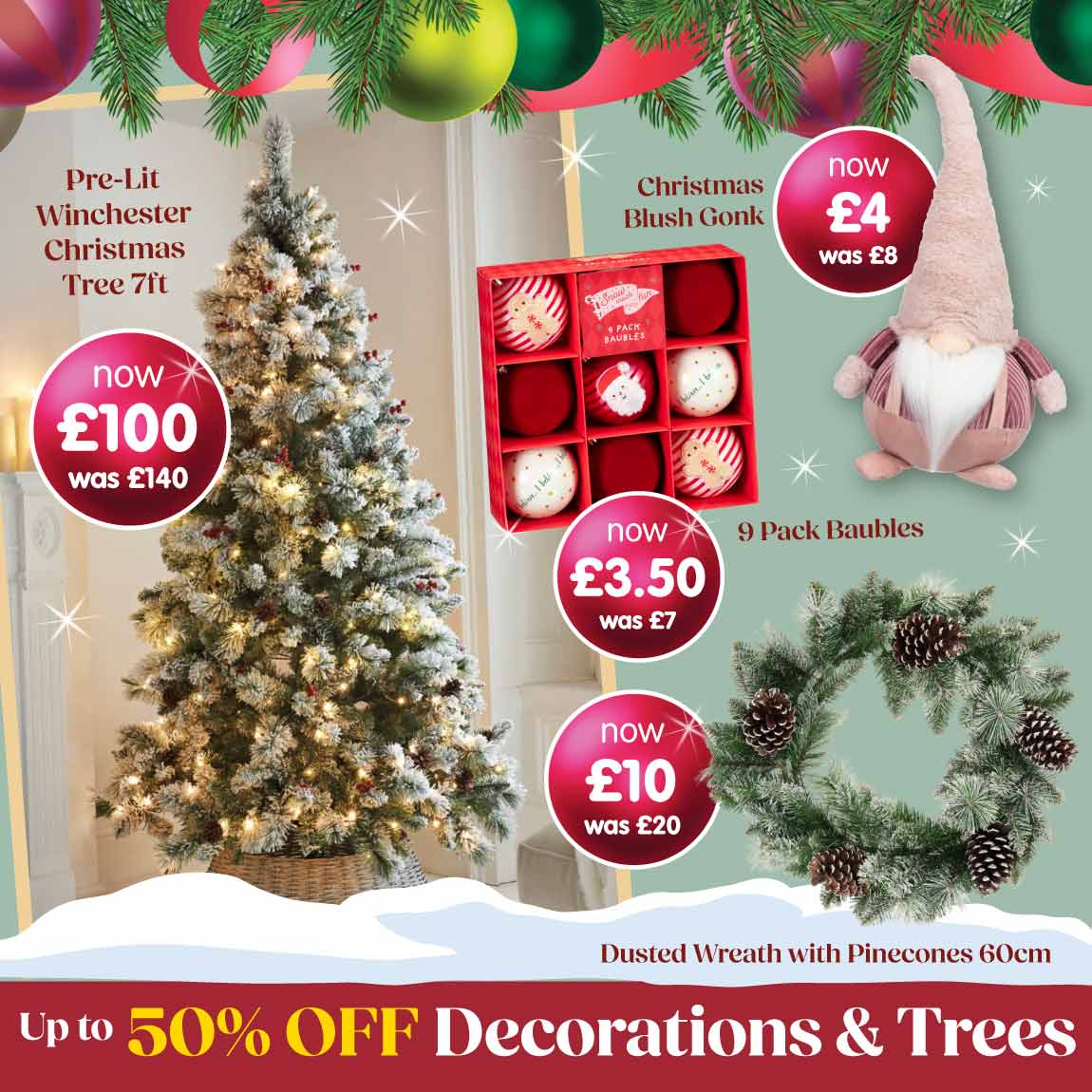 Christmas Reductions at B&M.