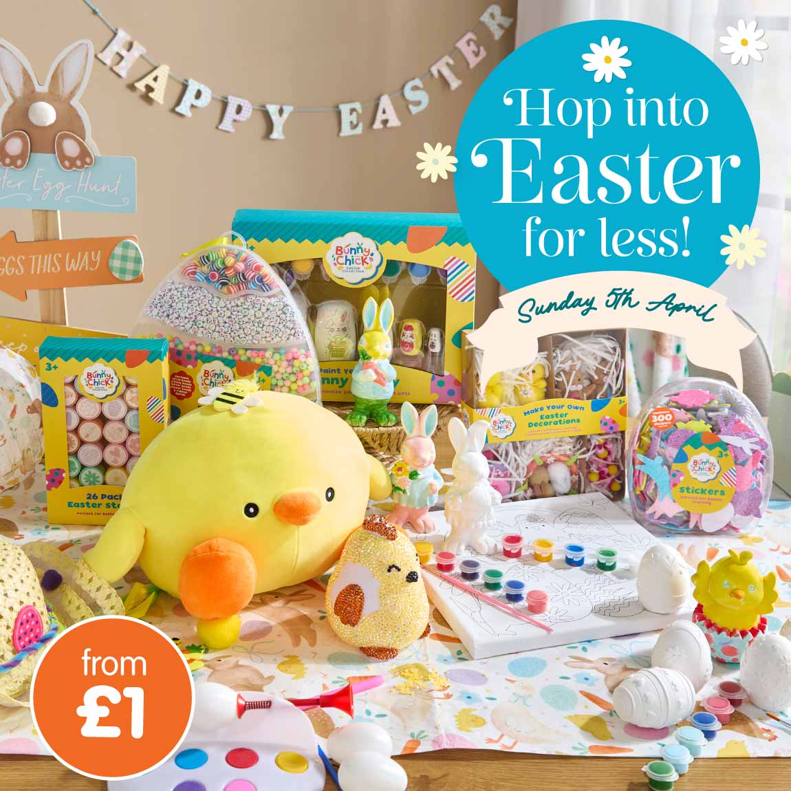 Easter Craft at B&M. Home main banner.