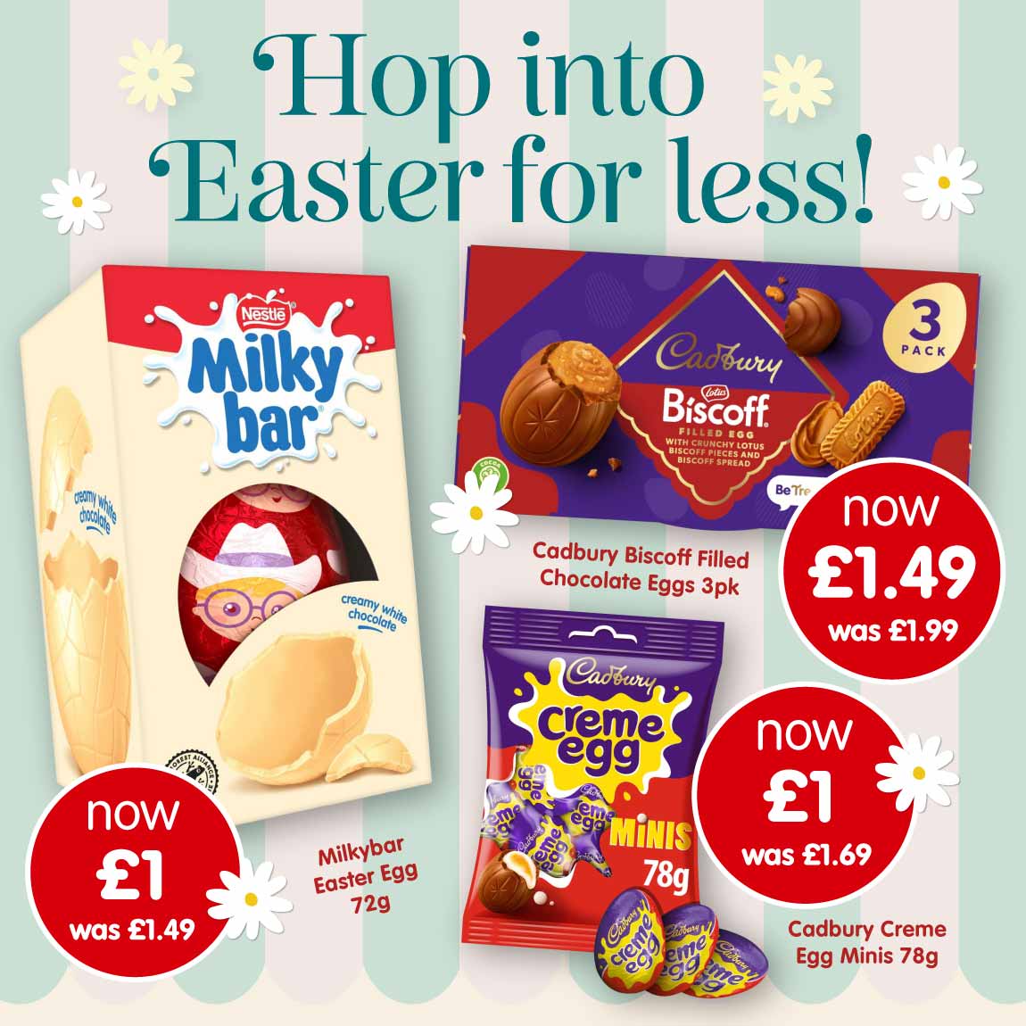 Save on Easter Eggs at B&M.