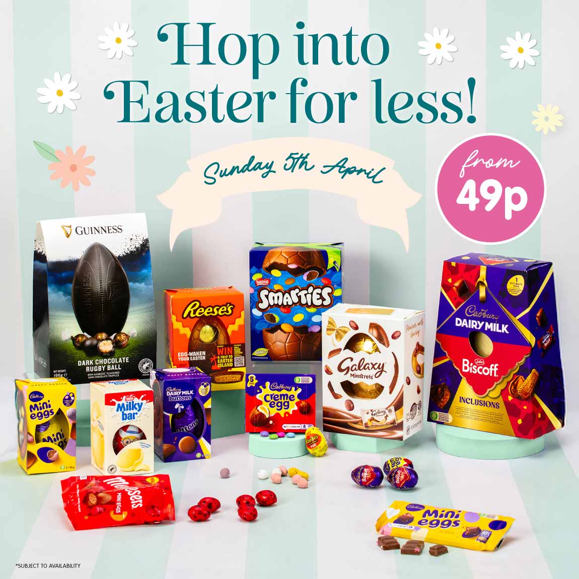 Save on Easter Eggs at B&M.