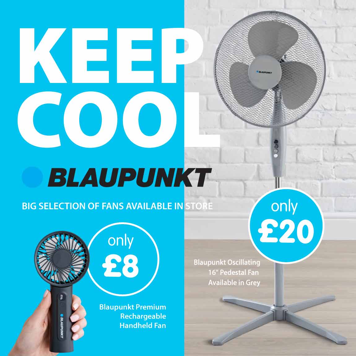 Save on Fans at B&M.