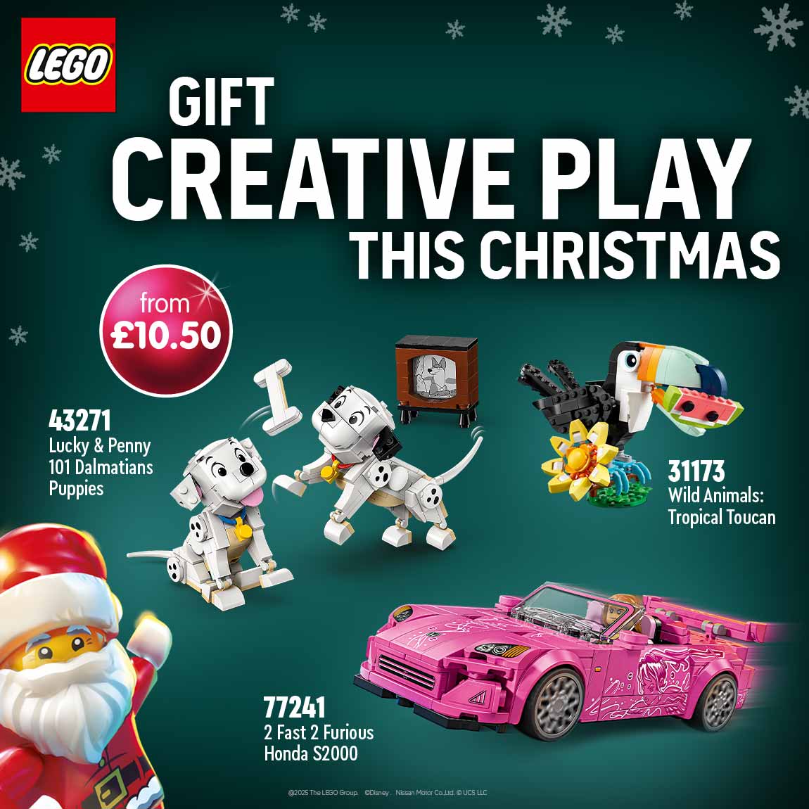 LEGO Christmas at B&M. Home banner.