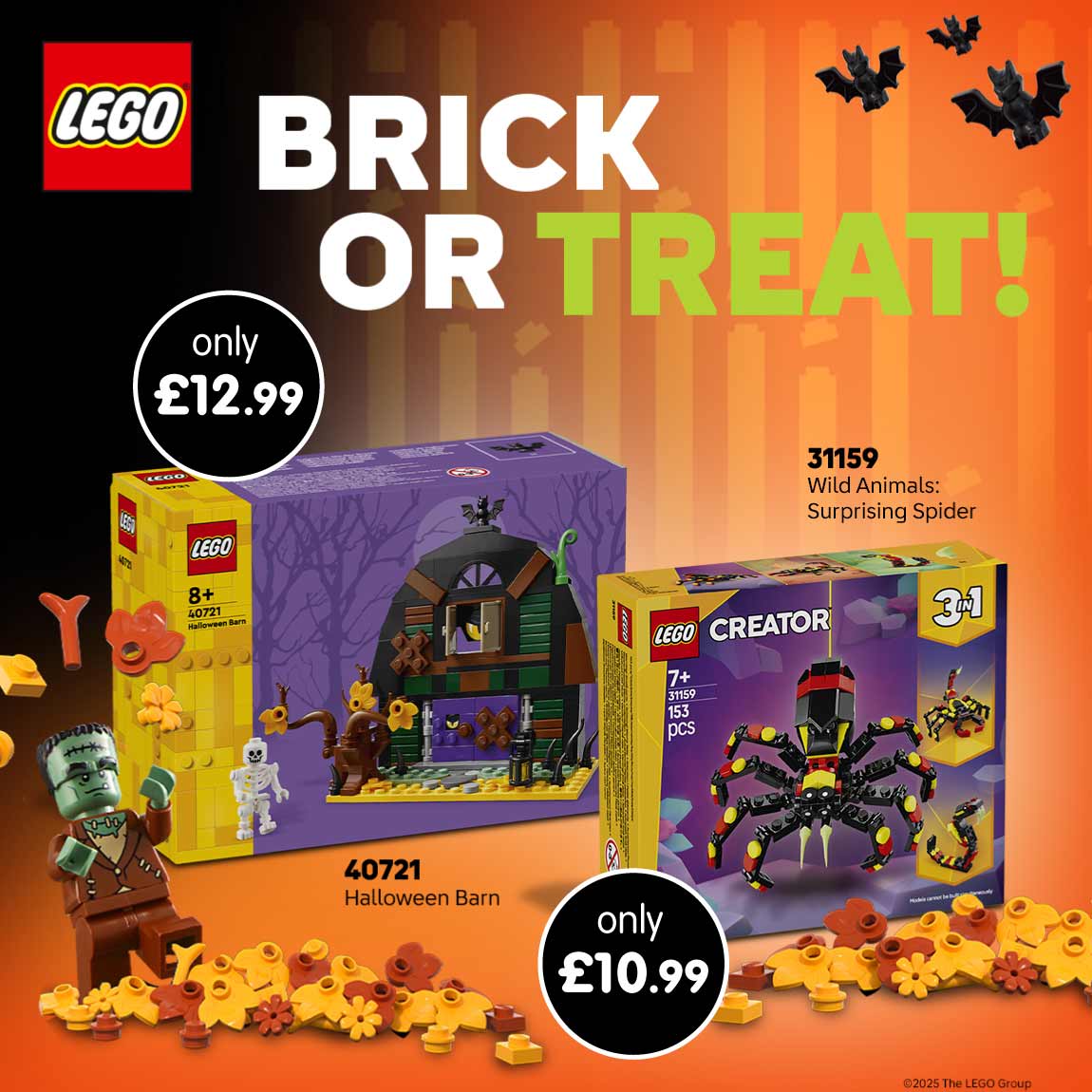 LEGO Halloween at B&M. Home banner.