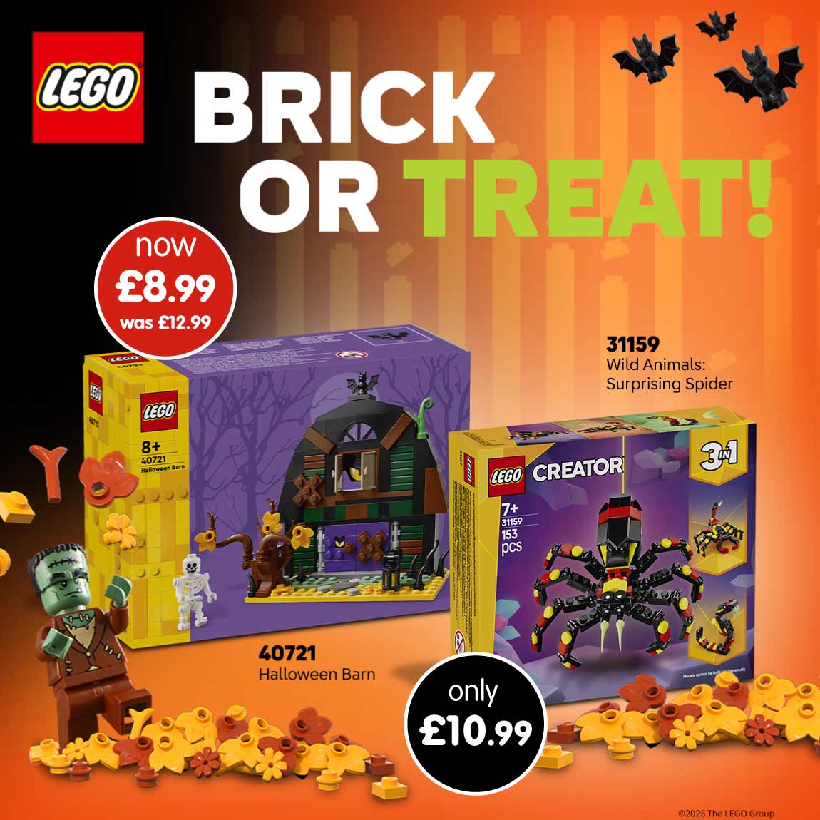 LEGO Halloween at B&M. Home banner.