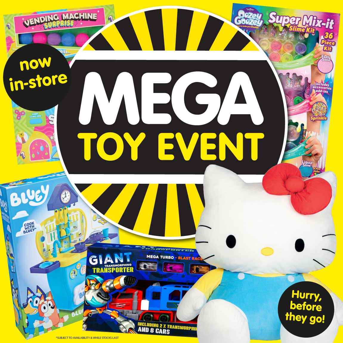 Mega Toy Event at B&M. Home banner.