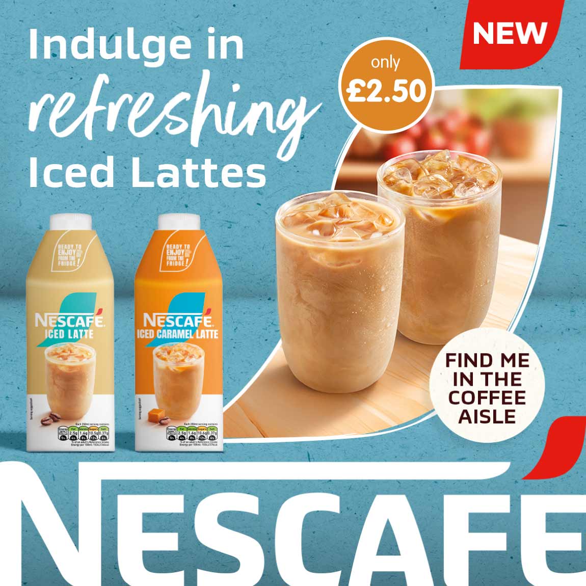 New Nestle Iced Latte at B&M. Home Banner.