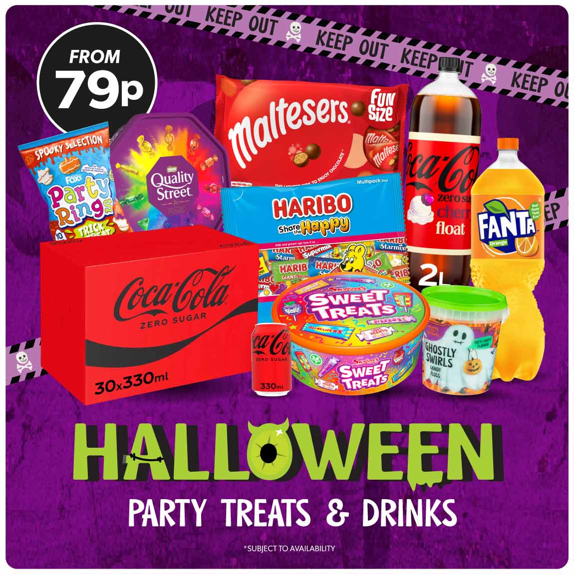 Save on Halloween Confectionery & Drink at B&M.