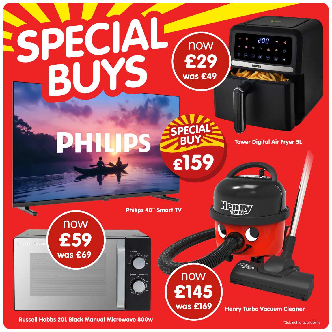 Special Buy Electricals at B&M.