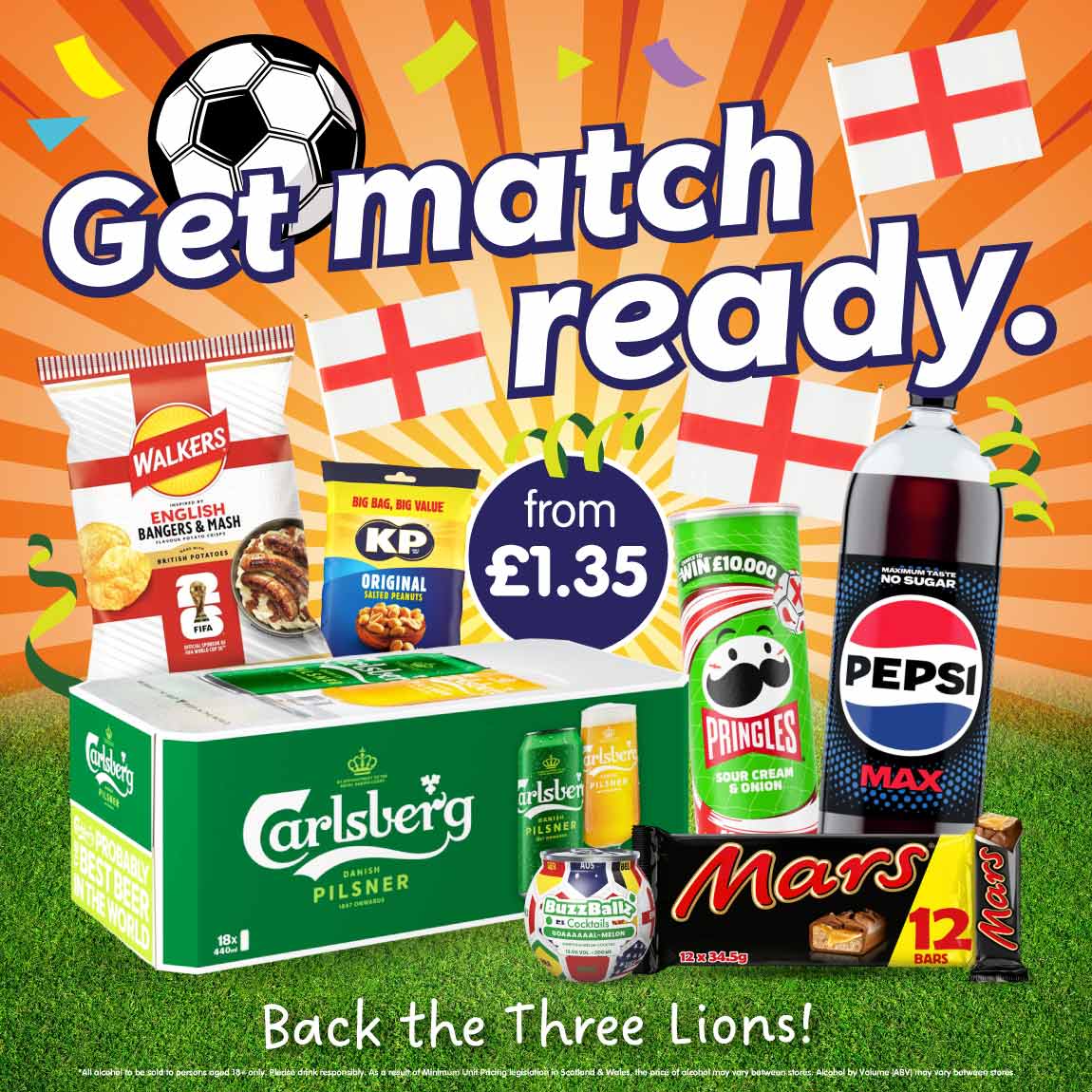 Get match ready at B&M.