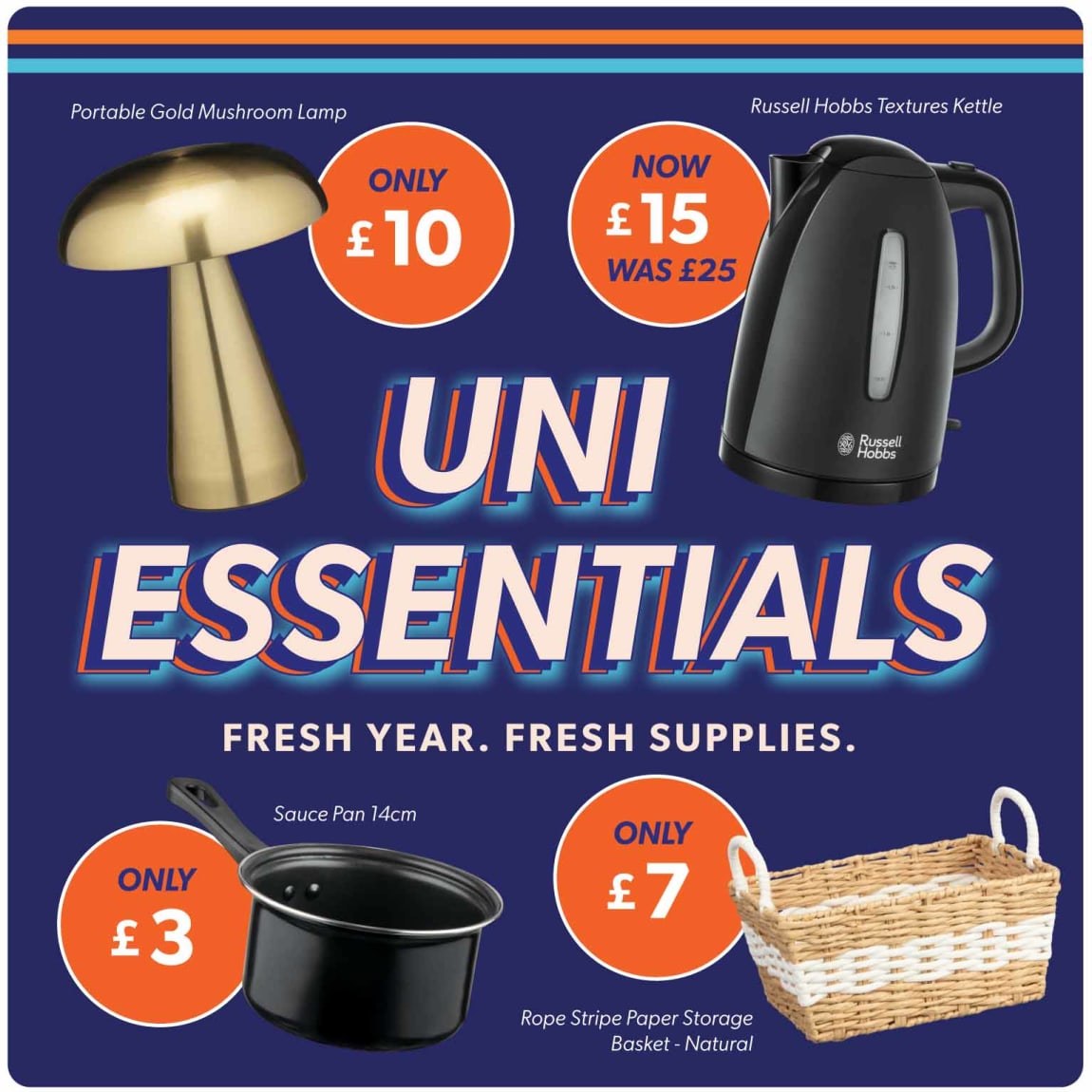 Save on Uni Essentials at B&M.