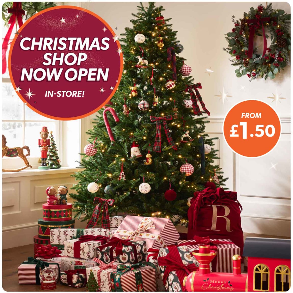 B&M Christmas Shop.