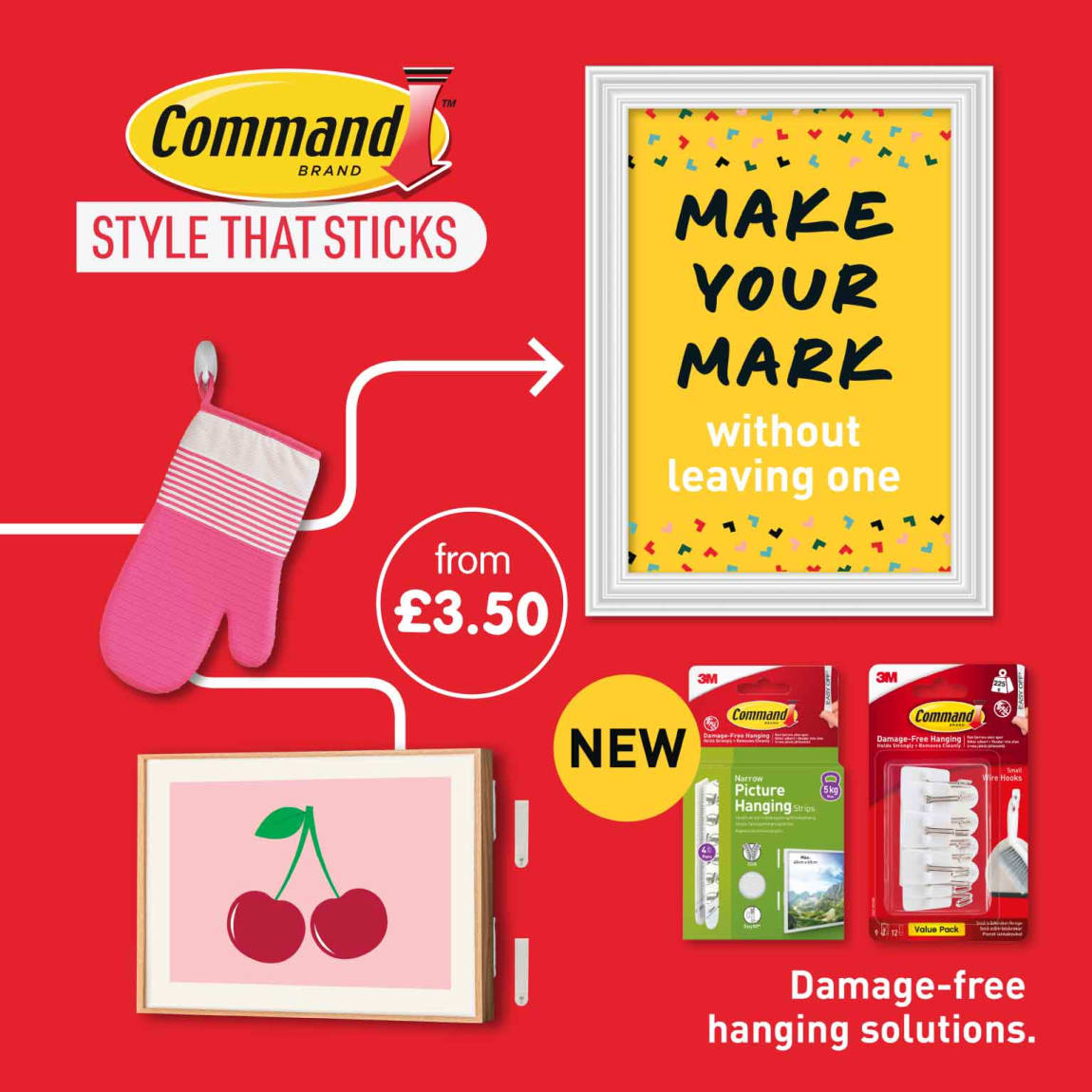 Save on Command Strips at B&M. Square.