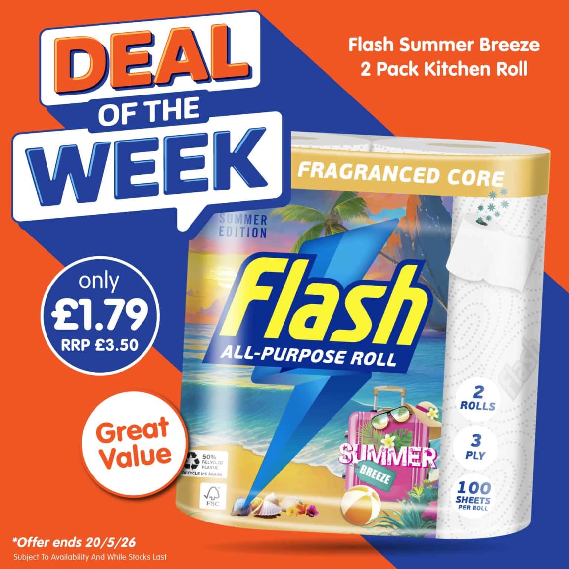 B&M Deal of the Week - Flash Kitchen Towel.