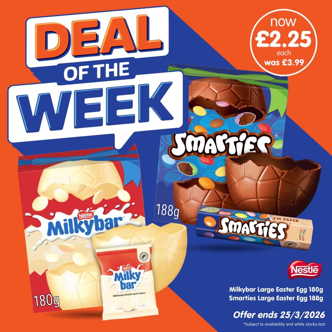 B&M Deal of the Week - Nestle Easter Eggs.