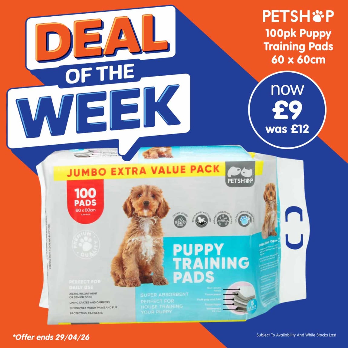 B&M Deal of the Week - Puppy Pads.