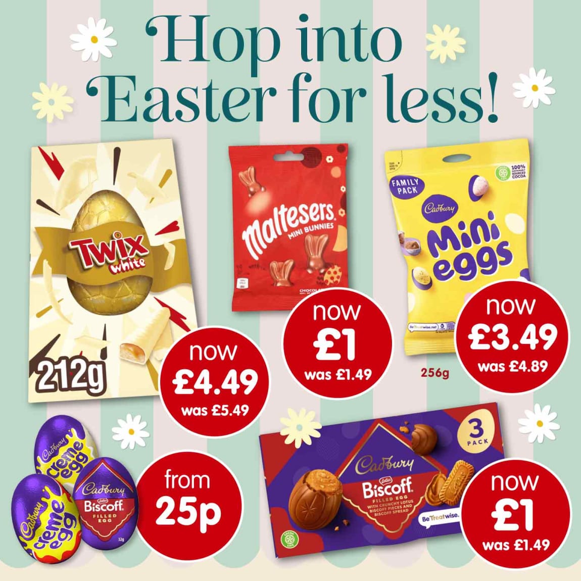 B&M Easter Basket Savers from 25p. Square.