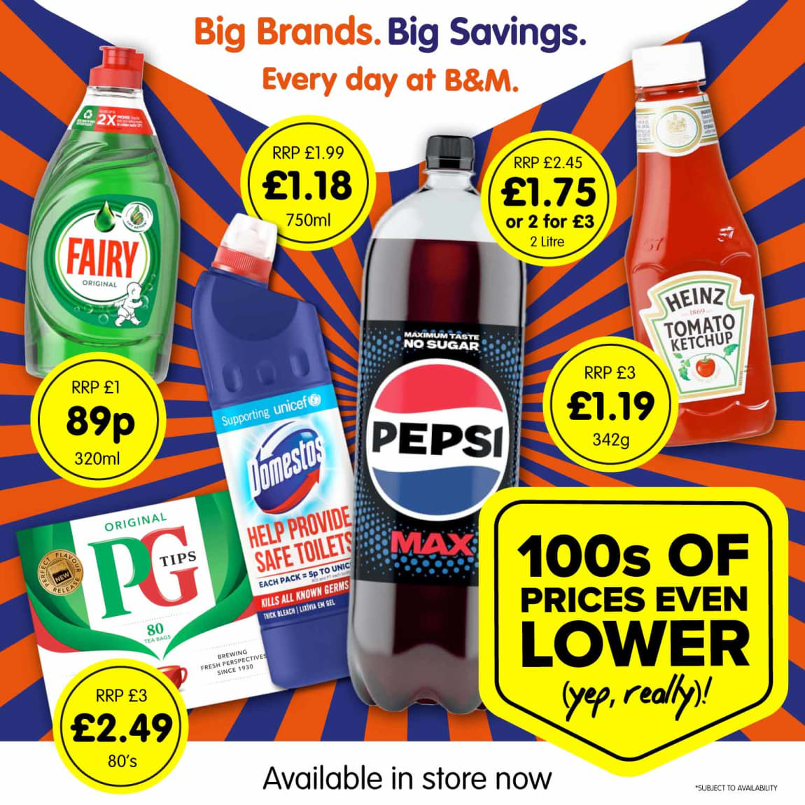 Every Day Value at B&M. Square.