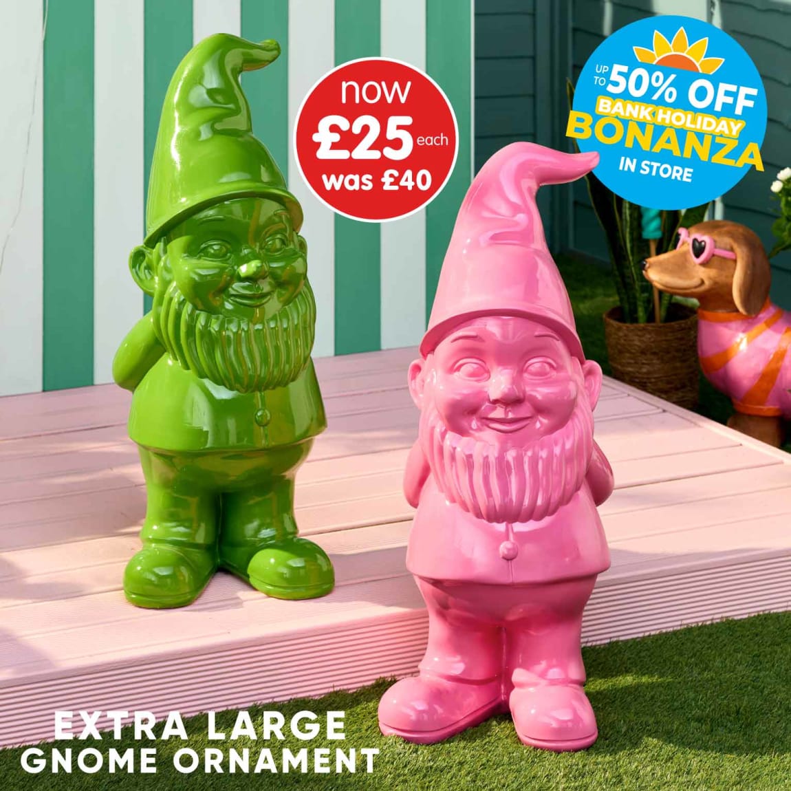B&M Gnomes Summer Saver. Home square.