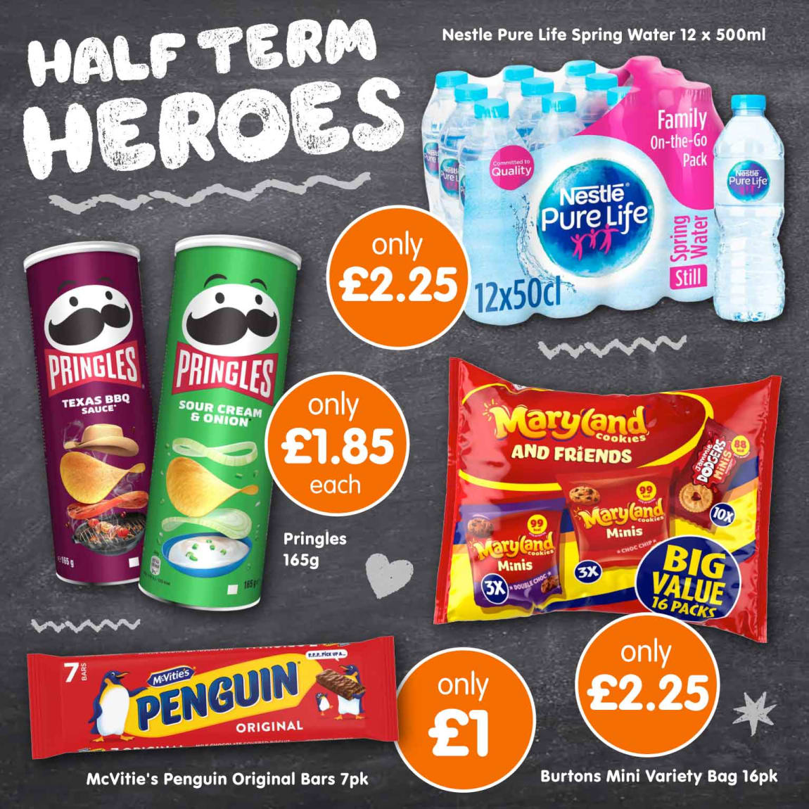 Save on Half Term Food and Drink at B&M.