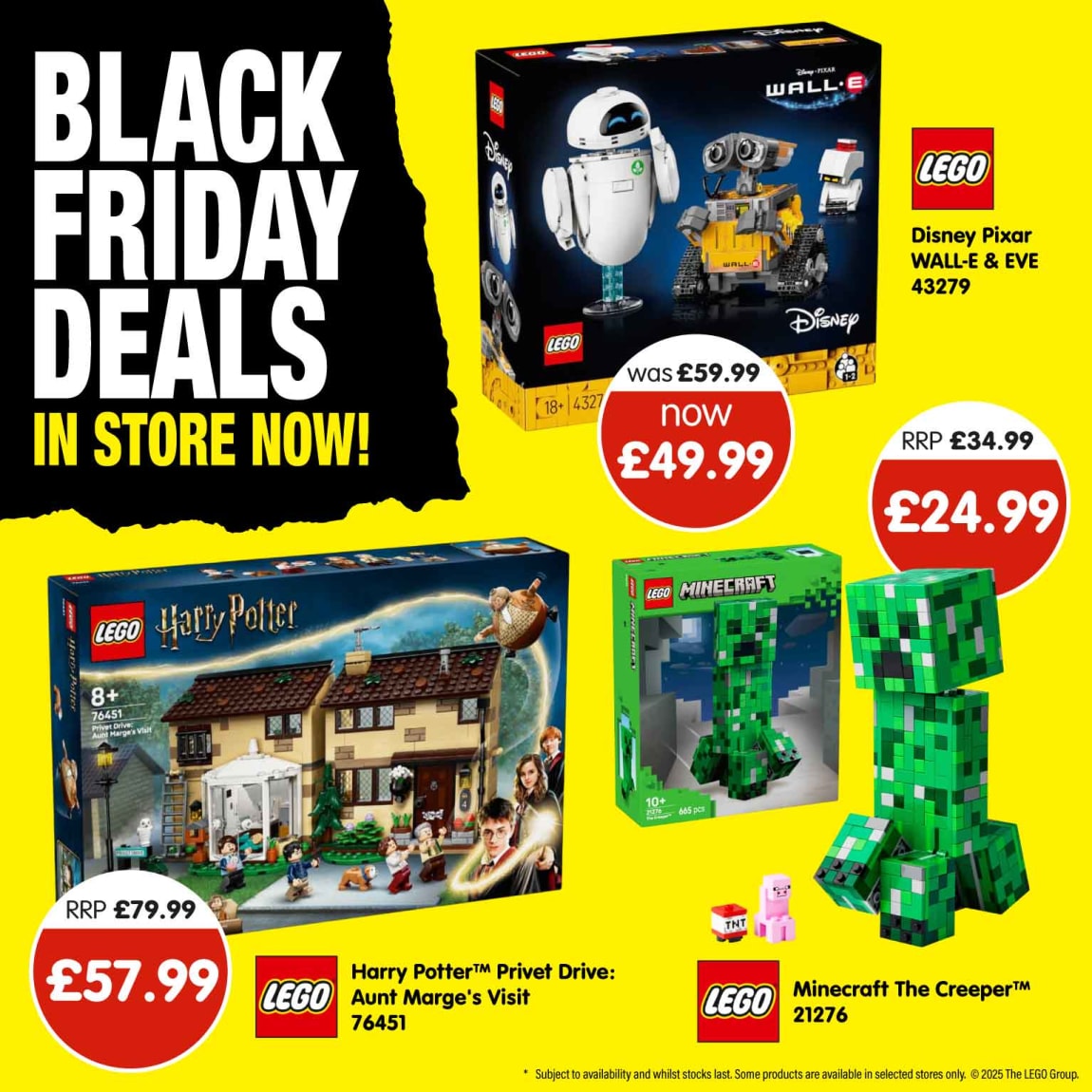 LEGO Black Friday at B&M. Square.