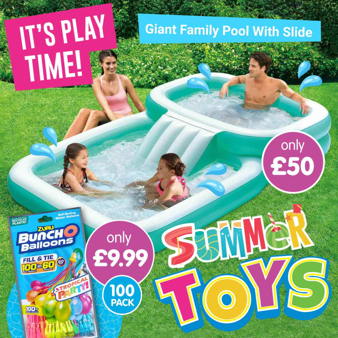 B&M Summer Outdoor Toys.