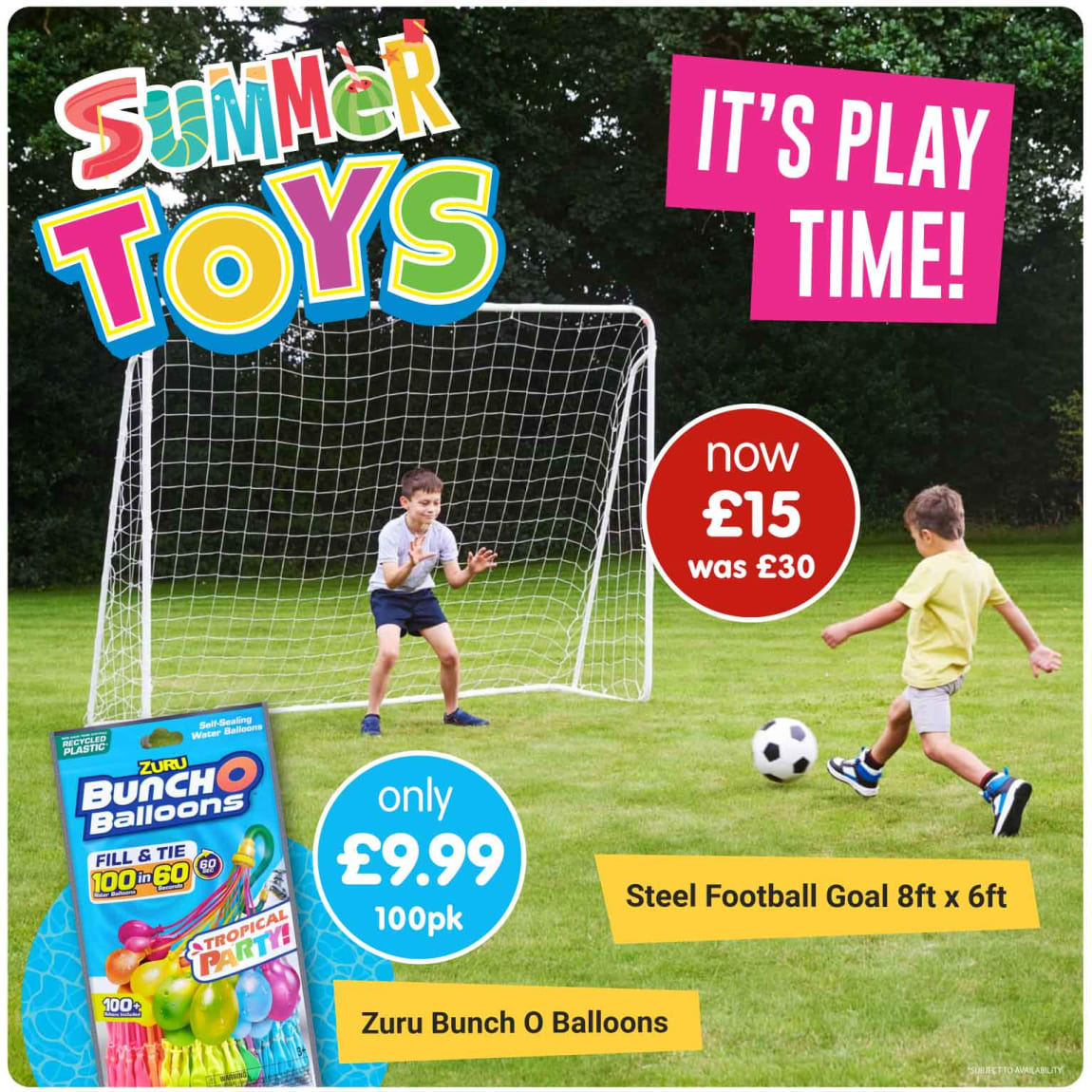 B&M Summer Outdoor Toys.