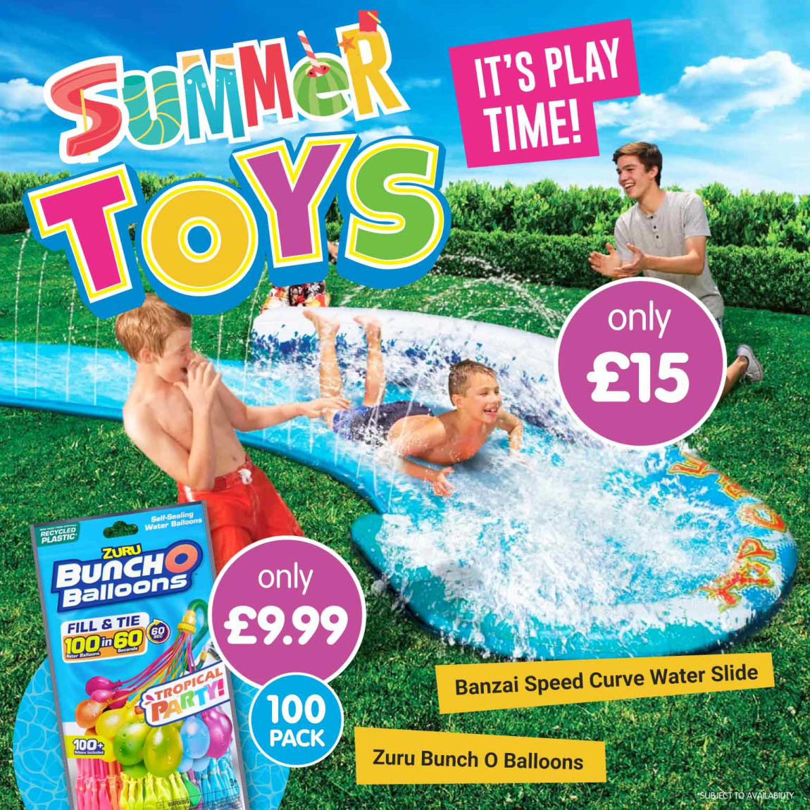 B&M Summer Outdoor Toys.