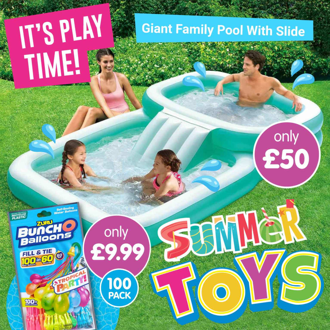 B&M Summer Outdoor Toys.