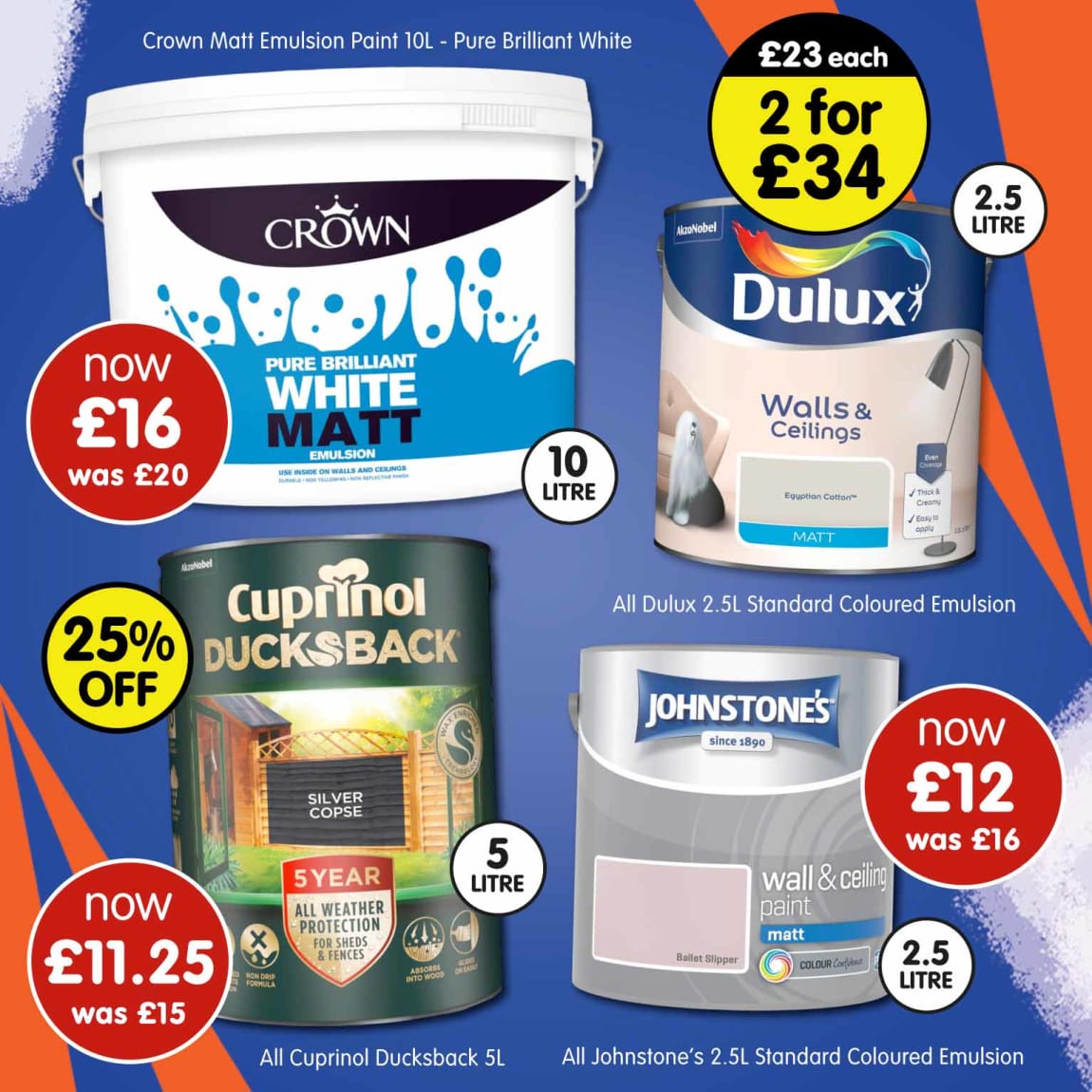 B&M Paint Offers.
