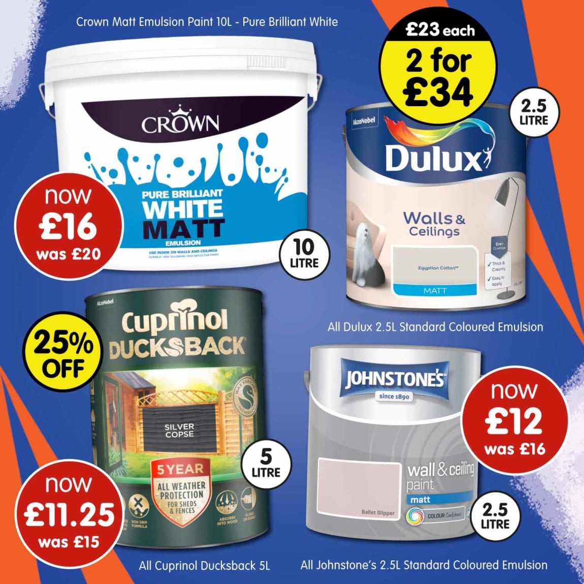 B&M Paint Offers.