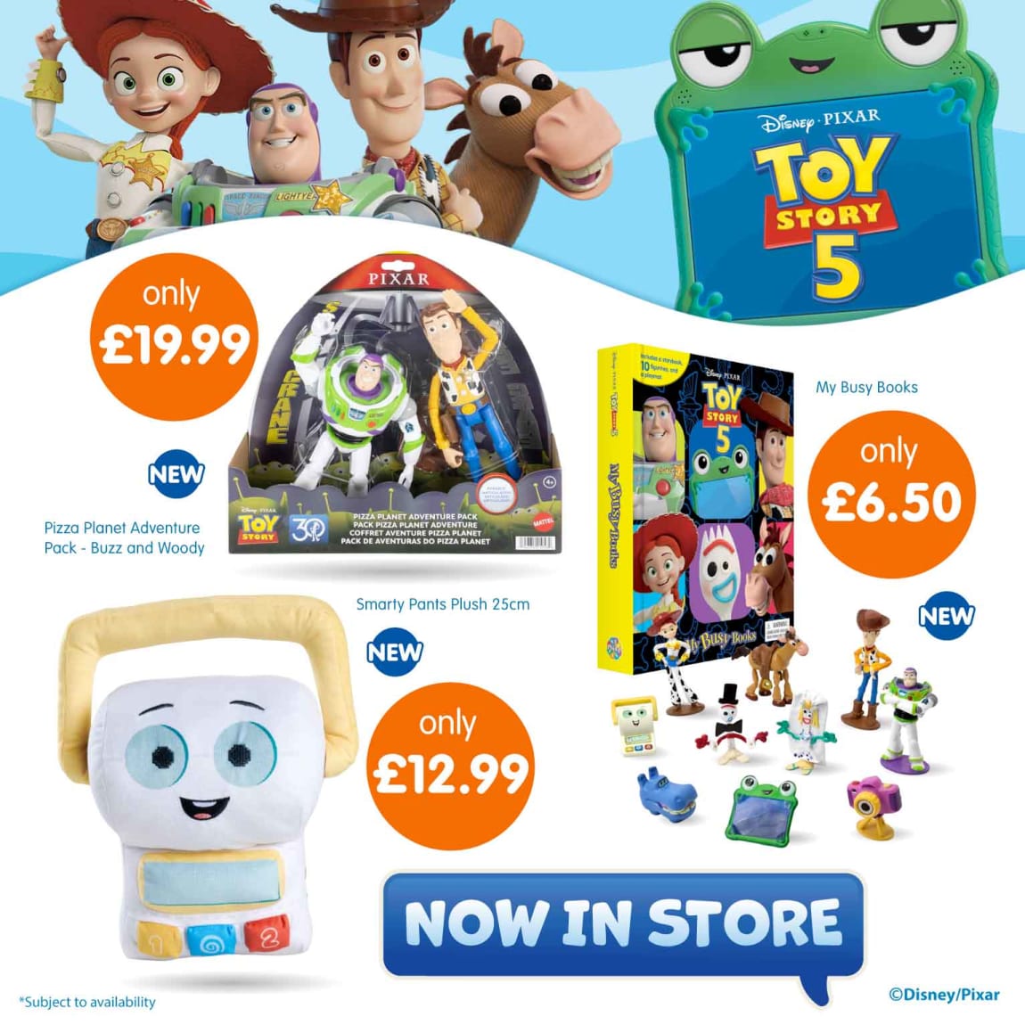 Save on Toy Story toys at B&M.