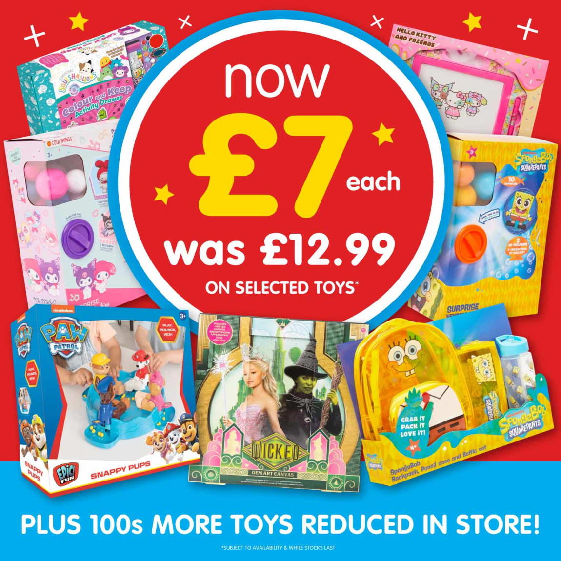 Save on Toys at B&M.