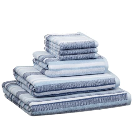 Newbury Stripe Hand Towel  Bathroom Textiles - B&M Stores